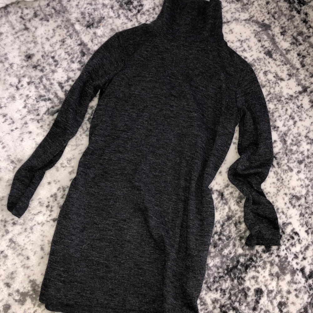 Dark gray turtleneck dress